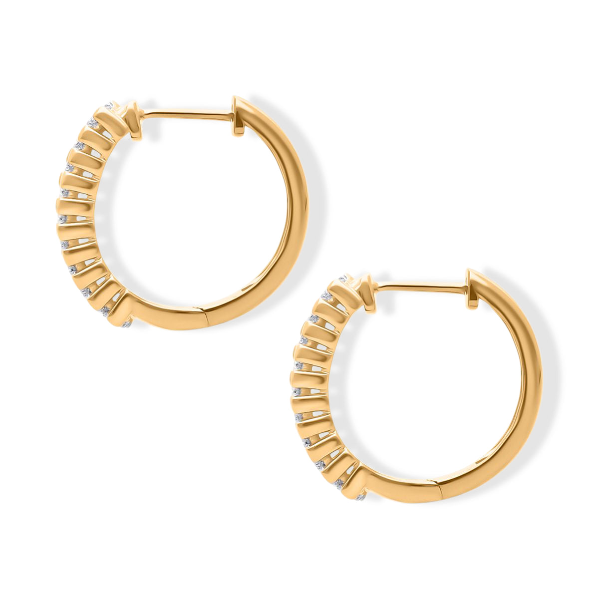 LUXURIANT DIAMOND - Lab Grown Diamant VS-EF SGL zertifiziert Ohrringe 925 Silber 750 Gelbgold Vermeil ca. 1.00 ct