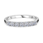 LUXURIANT DIAMOND - Lab Grown Diamant SI-GH Ring 925 Silber 750 Gelbgold Vermeil (Größe 18.00) ca. 0.50 ct