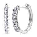 LUXURIANT SGL zertifizierte SI-GH Labor Diamant Ohrringe, 925 Silber rhodiniert - 0,99 ct.