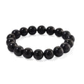 Shungit Armband, flexibel, 18 cm, ca. 170.00 ct