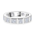 Lustro Stella Weißer Zirkonia Ring 925 Silber rhodiniert (Größe 17.00)