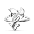 LUSTRO STELLA - Weißer Zirkonia Ring 925 Silber rhodiniert (Größe 17.00)