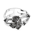 D'Joy Muonionalusta Meteorit, Schwarzer Spinell Ring 925 Silber rhodiniert (Größe 21.00) ca. 16.25 ct