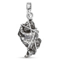 Muonionalusta Meteorit Anhänger 925 Silber rhodiniert ca. 27.64 ct