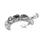 Muonionalusta Meteorit Anhänger 925 Silber rhodiniert ca. 12.03 ct