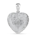 Lustro Stella Weißer Zirkonia Anhänger 925 Silber rhodiniert