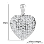 Lustro Stella Weißer Zirkonia Anhänger 925 Silber rhodiniert