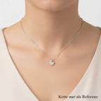 LUSTRO STELLA - Weißer Zirkonia Anhänger 925 Silber rhodiniert