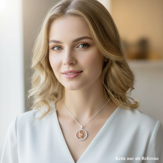 Lustro Stella Weißer Zirkonia Anhänger 925 Silber