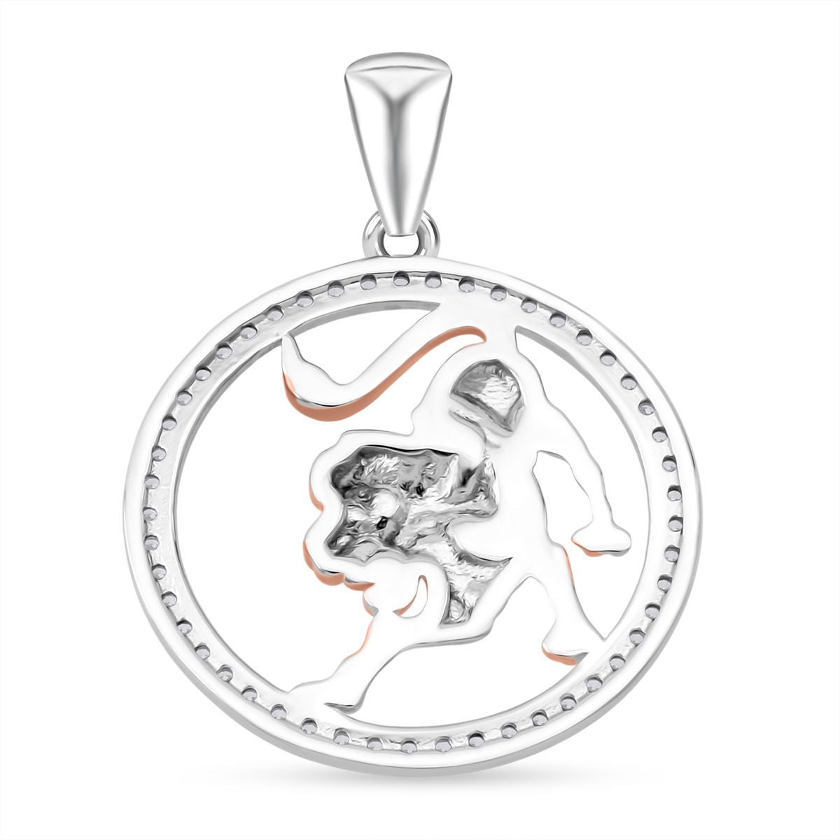 Lustro Stella Weißer Zirkonia Anhänger 925 Silber