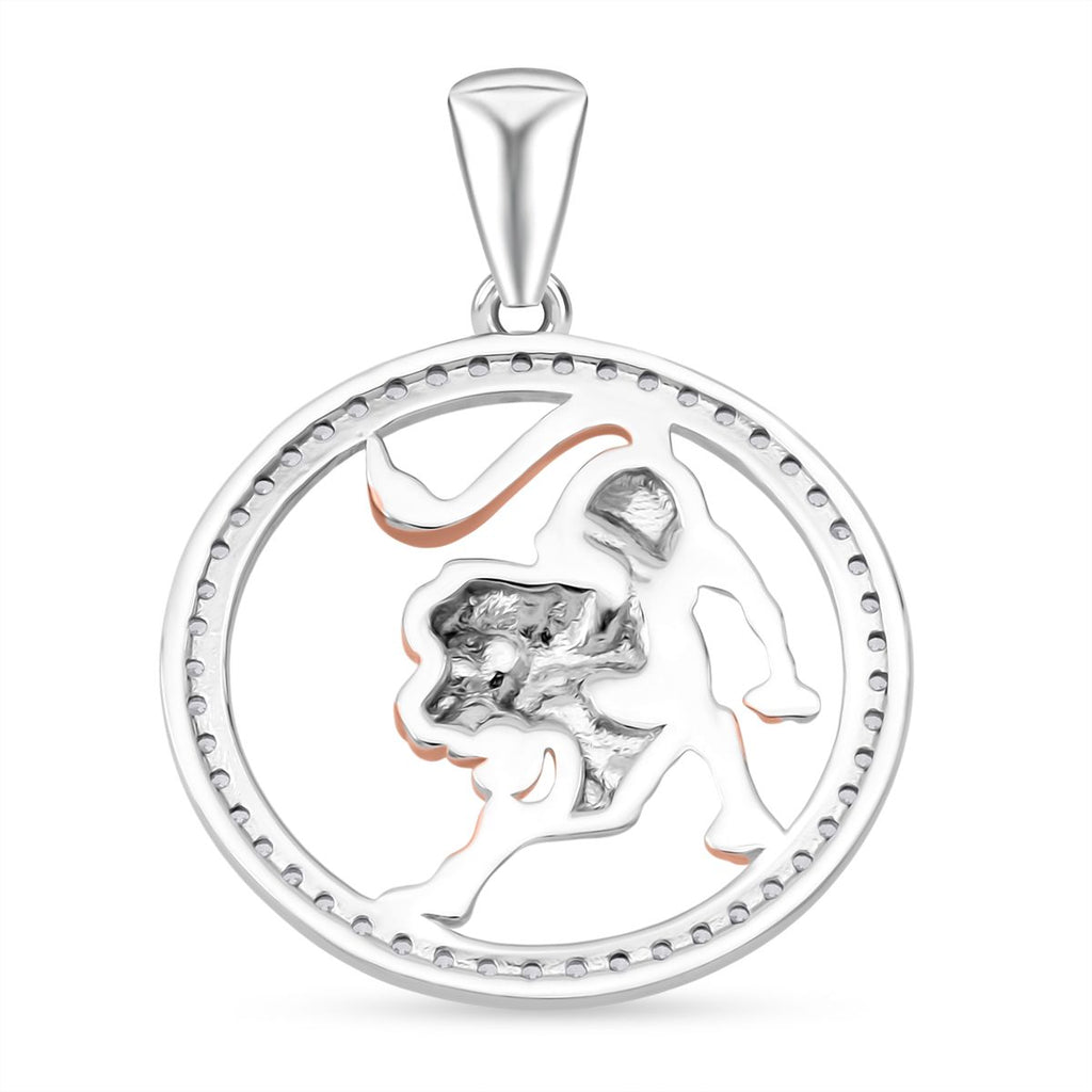 Lustro Stella Weißer Zirkonia Anhänger 925 Silber