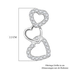 LUSTRO STELLA - Weißer Zirkonia Ohrringe 925 Silber rhodiniert