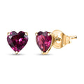 LUXORO AAA Radiant Ember Granat Ohrringe 417 Gold ca. 1,74 ct.
