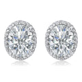 AAA Zirkonia Ohrringe Nickelfreies Messing rhodiniert 2.00 ct