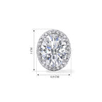 AAA Zirkonia Ohrringe Nickelfreies Messing rhodiniert 2.00 ct