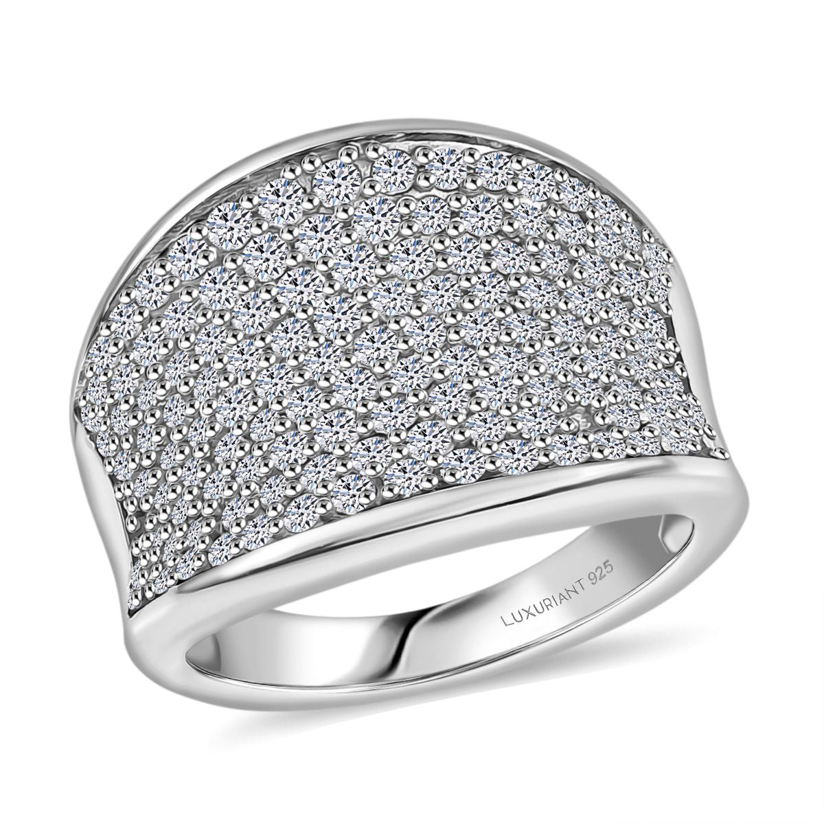 LUXURIANT DIAMOND - Lab Grown Diamant SI-GH SGL zertifiziert Ring 925 Silber 750 Gelbgold Vermeil (Größe 20.00) ca. 1.51 ct