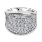 LUXURIANT DIAMOND - Lab Grown Diamant SI-GH SGL zertifiziert Ring 925 Silber 750 Gelbgold Vermeil (Größe 20.00) ca. 1.51 ct