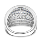 LUXURIANT DIAMOND - Lab Grown Diamant SI-GH SGL zertifiziert Ring 925 Silber 750 Gelbgold Vermeil (Größe 20.00) ca. 1.51 ct