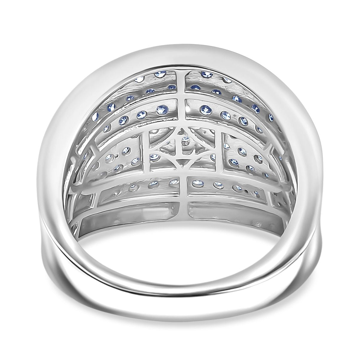 LUXURIANT DIAMOND - Lab Grown Diamant SI-GH SGL zertifiziert Ring 925 Silber 750 Gelbgold Vermeil (Größe 20.00) ca. 1.51 ct
