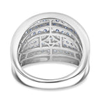 LUXURIANT DIAMOND - Lab Grown Diamant SI-GH SGL zertifiziert Ring 925 Silber 750 Gelbgold Vermeil (Größe 20.00) ca. 1.51 ct
