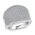 LUXURIANT DIAMOND - Lab Grown Diamant SI-GH SGL zertifiziert Ring 925 Silber 750 Gelbgold Vermeil (Größe 20.00) ca. 1.51 ct