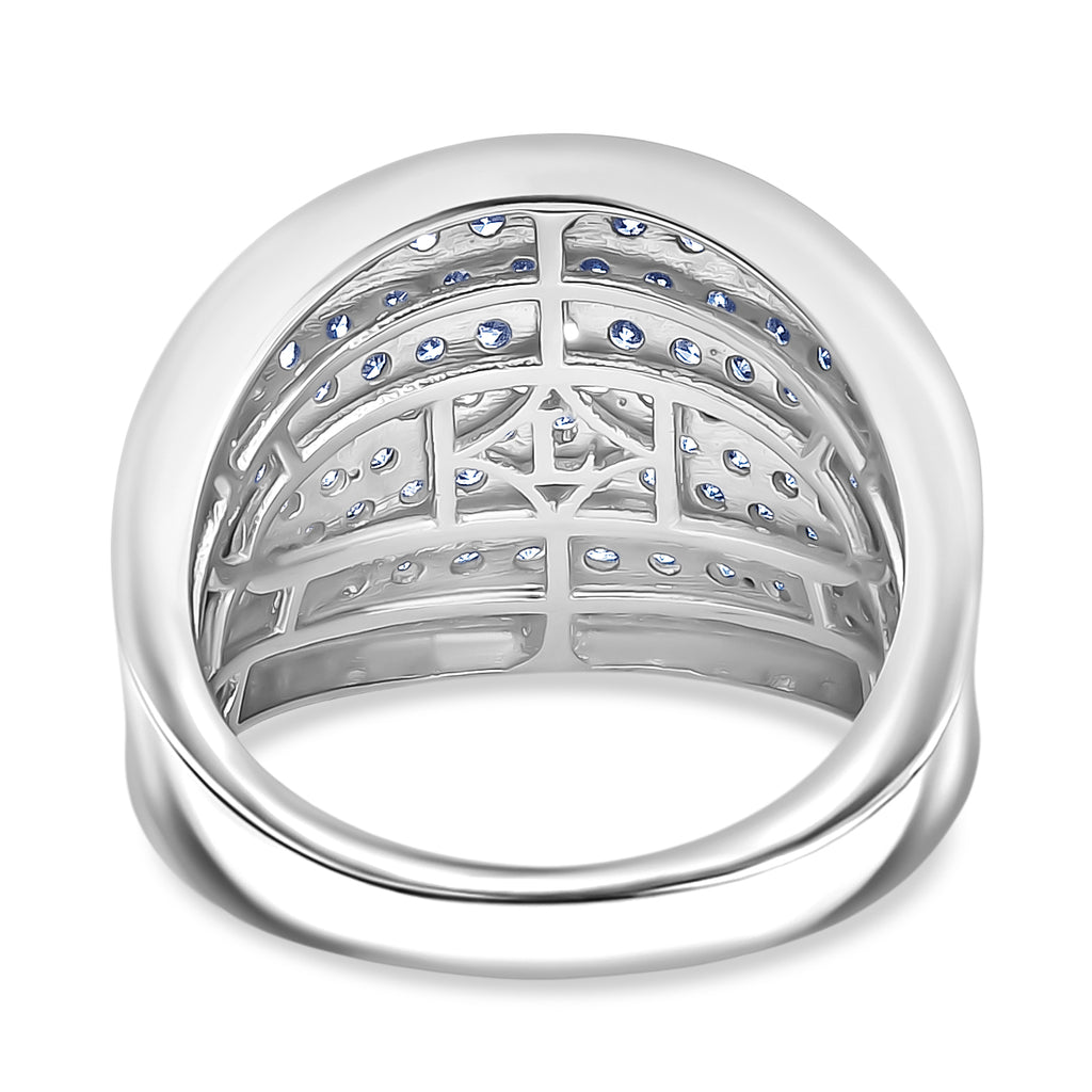 LUXURIANT DIAMOND - Lab Grown Diamant SI-GH SGL zertifiziert Ring 925 Silber 750 Gelbgold Vermeil (Größe 20.00) ca. 1.51 ct