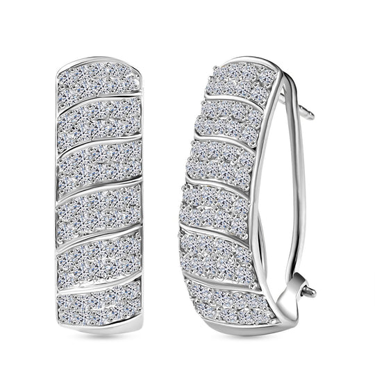 LUXURIANT DIAMOND - Lab Grown Diamant SI-GH SGL zertifiziert Ohrringe 925 Silber 750 Gelbgold Vermeil ca. 2.00 ct
