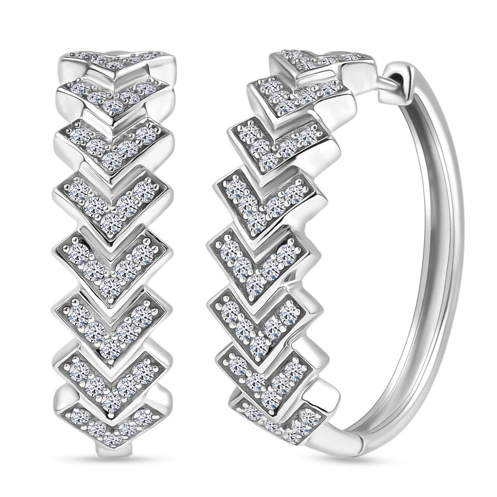 LUXURIANT DIAMOND - Lab Grown Diamant SI-GH SGL zertifiziert Ohrringe 925 Silber rhodiniert ca. 1,00 ct.