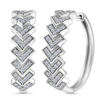 LUXURIANT DIAMOND - Lab Grown Diamant SI-GH SGL zertifiziert Ohrringe 925 Silber rhodiniert ca. 1,00 ct.