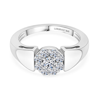 LUXURIANT SI-GH Labor Diamant Ring, 925 Silber 750 Roségold Vermeil - 0,50 ct.