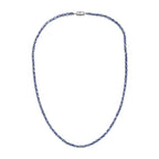 D'Joy Premium Tansanit Halskette ca. 45 cm 925 Silber rhodiniert ca. 18.92 ct