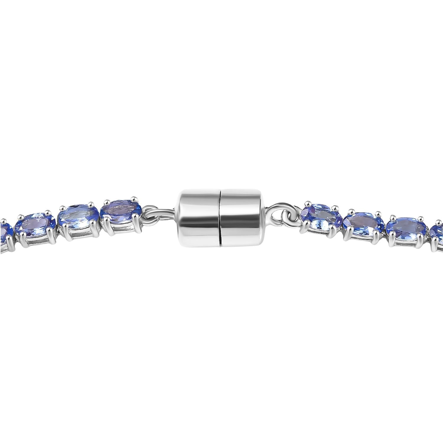 D'Joy Premium Tansanit Halskette ca. 45 cm 925 Silber rhodiniert ca. 18.92 ct