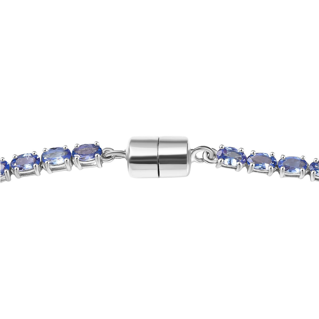 D'Joy Premium Tansanit Halskette ca. 45 cm 925 Silber rhodiniert ca. 18.92 ct