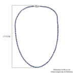 D'Joy Premium Tansanit Halskette ca. 45 cm 925 Silber rhodiniert ca. 18.92 ct