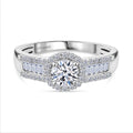 LUXURIANT DIAMOND - Lab Grown Diamant VS-EF IGI zertifiziert Ring 925 Silber rhodiniert (Größe 17.00) ca. 1.00 ct