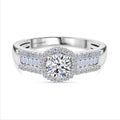 LUXURIANT DIAMOND - Lab Grown Diamant VS-EF IGI zertifiziert Ring 925 Silber rhodiniert (Größe 17.00) ca. 1.00 ct
