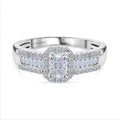 LUXURIANT DIAMOND - Lab Grown Diamant VS-EF  IGI zertifiziert Ring 925 Silber rhodiniert (Größe 17.00) ca. 1,00 ct