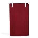 LIVMORE Schmuck Organizer mit Spiegel, Teakholz, 55,88 x 33 x 8,25 cm, Silberfarben