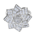 LUXURIANT DIAMOND - Lab Grown Diamant SI-GH SGL zertifiziert Ring 925 Silber rhodiniert (Größe 18.00) ca. 1.00 ct