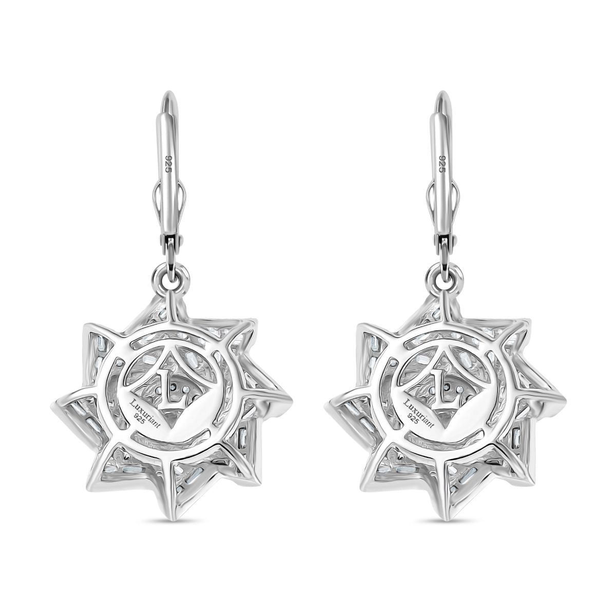 LUXURIANT DIAMANT - Lab Grown Diamant SI-GH Ohrringe 925 Silber rhodiniert ca. 0.99 ct