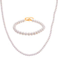 D'Joy AAA Zhuji Akoya-Perle 18+5cm Armband und 50+5cm Halskette
