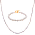 D'Joy AAA Zhuji Akoya-Perle 18+5cm Armband und 50+5cm Halskette