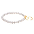 D'Joy AAA Zhuji Akoya-Perle 18+5cm Armband und 50+5cm Halskette