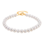 D'Joy AAA Zhuji Akoya-Perle 18+5cm Armband und 50+5cm Halskette