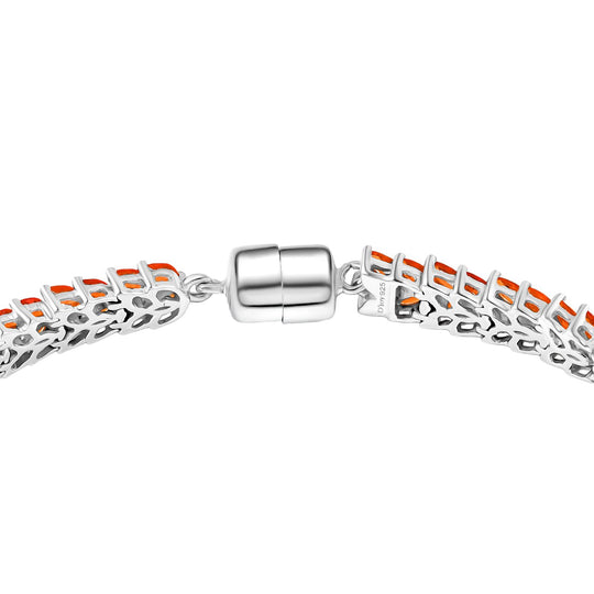 D'Joy AAA Blaze Feueropal Armband ca. 20 cm 925 Silber rhodiniert ca. 7,13 ct.