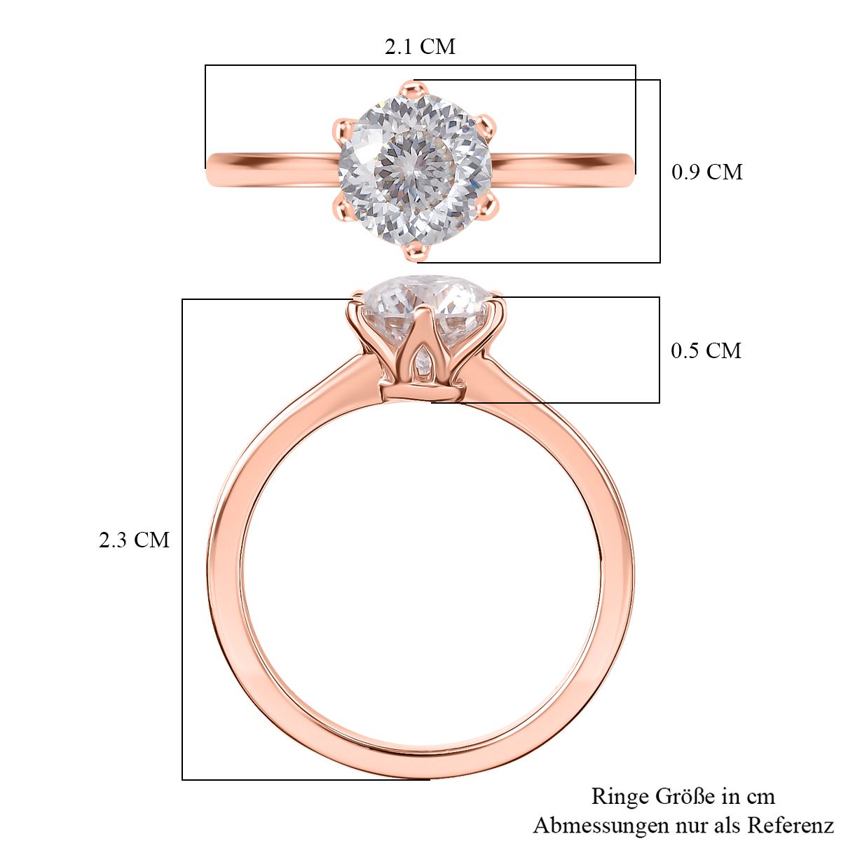 750 Roségold Vermei