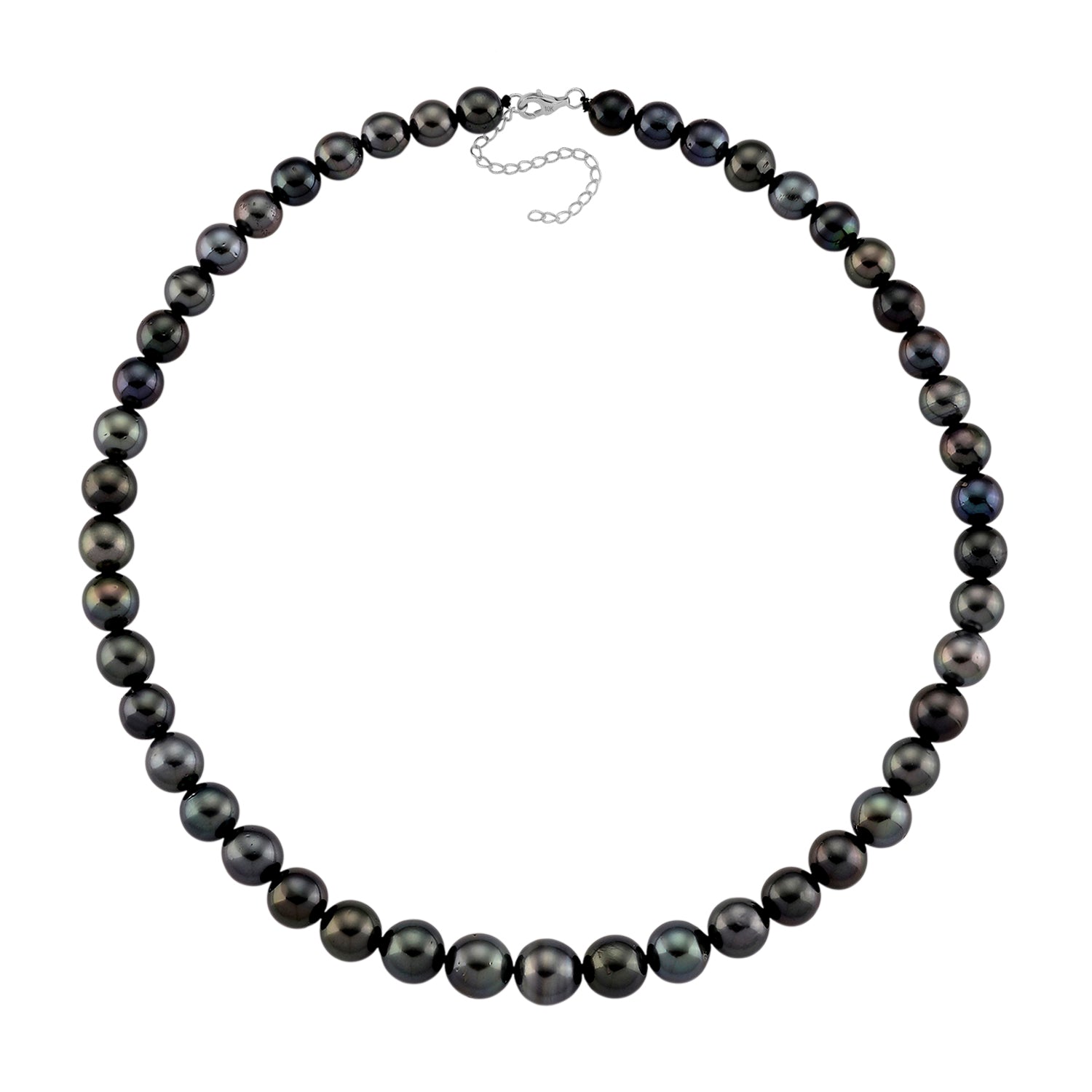 LUXORO Tahiti Perle (8-12mm) 45+5cm Halskette in 417 Weißgold