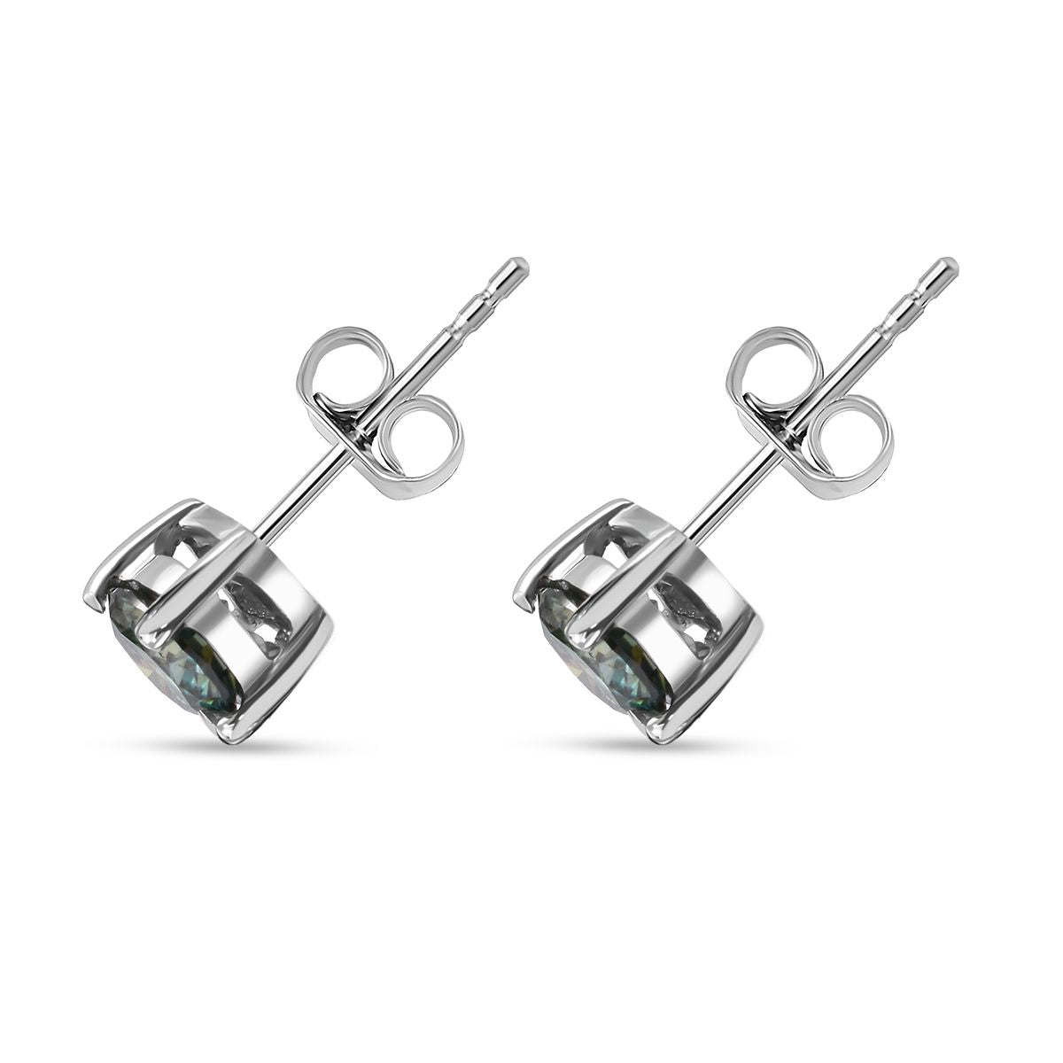 D'Joy Paraiba Moissanit Ohrringe 925 Silber rhodiniert ca. 0,91 ct.