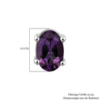 D'Joy Afrikanischer Amethyst Ohrringe 925 Silber rhodiniert ca. 1.00 ct