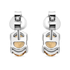 D'Joy Citrin Ohrringe 925 Silber rhodiniert ca. 1.00 ct